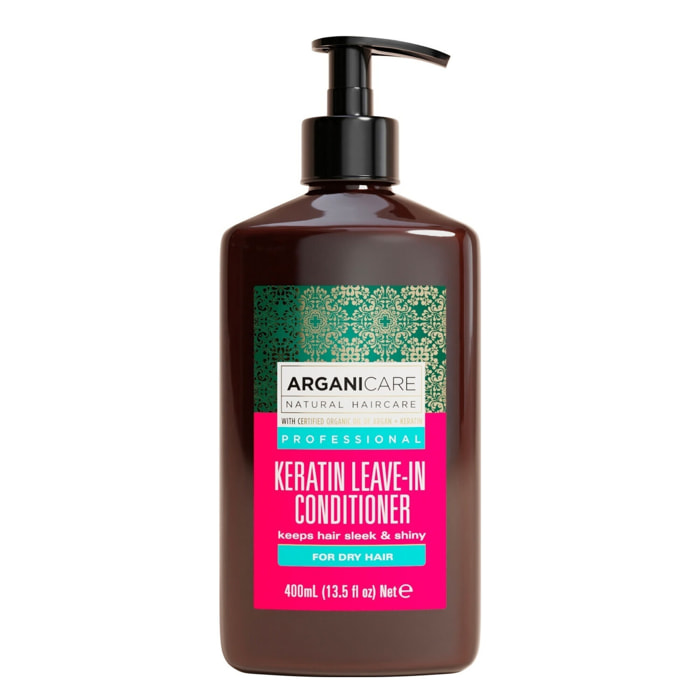 Keratine - Soin Définition sans-Rinçage - Cheveux Secs & Abimés 400 ml