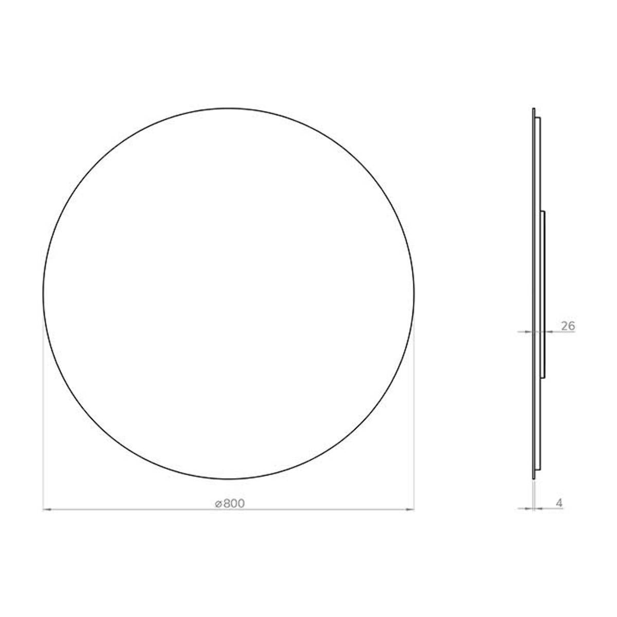 Miroir de salle de bain Riflesso Alday, 80cm
