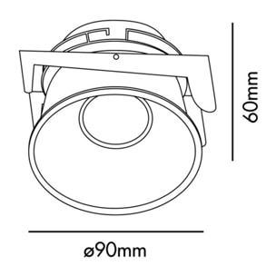 FRESH IP44 Encastrable or GU10