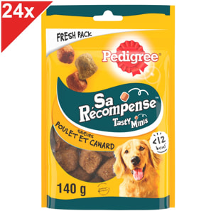 PEDIGREE Sa Récompense saveurs poulet et canard Friandises pour chien 24x130g