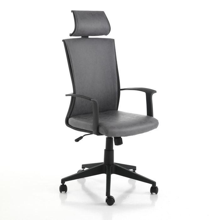 Tomasucci Fauteuil de bureau ONTARIO Gris