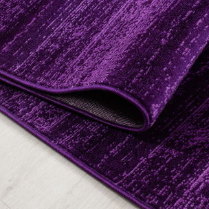 PLUS - Tapis uni à poils courts violet - PLU8000VIO
