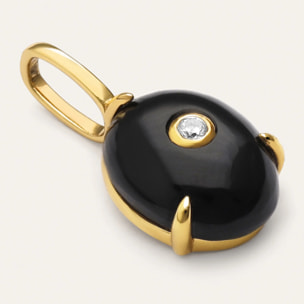 Charm My Maxi Onyx Spark Placcato Oro