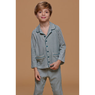 Pigiama bambina/o caldo cotone vichy party Noidinotte