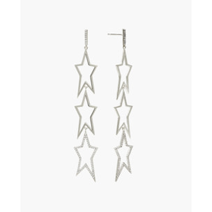 Pendientes largos con estrellas