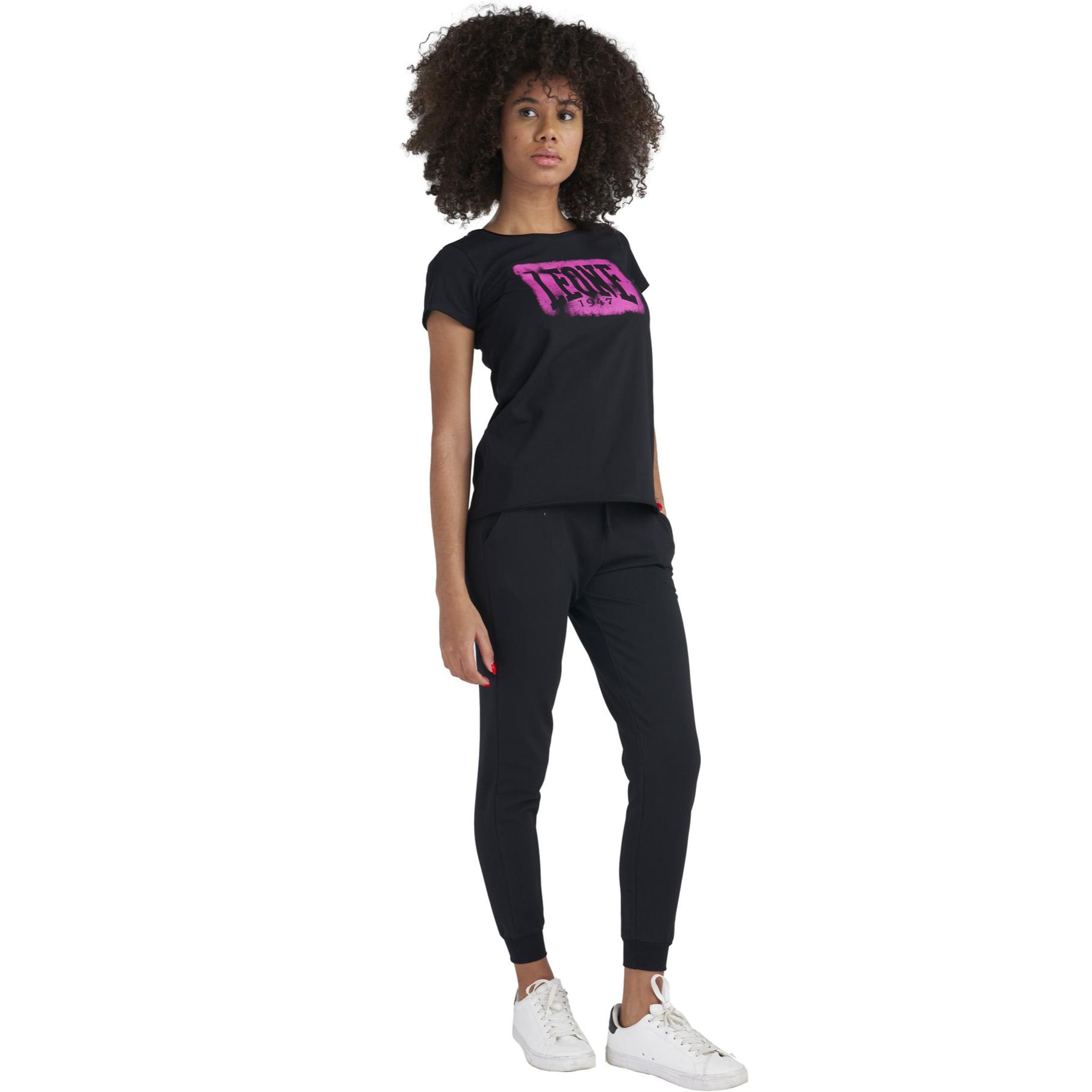 T-shirt a maniche corte spray da donna Neon