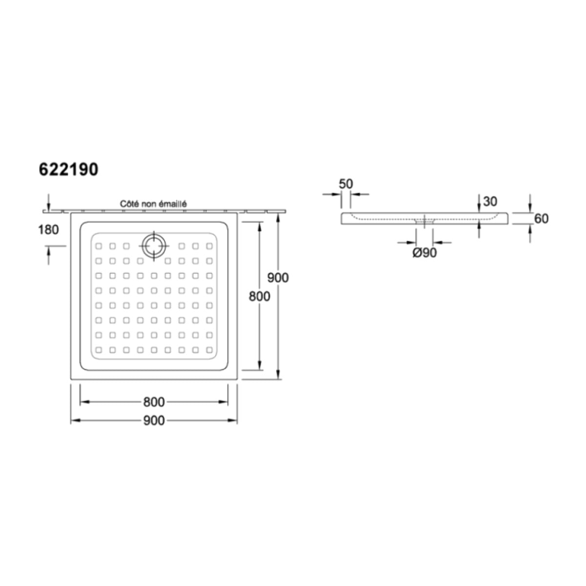 Receveur O Novo ceramique