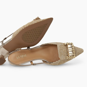 ZAPATOS DE SALÓN DORADOS A-CASIOPEA