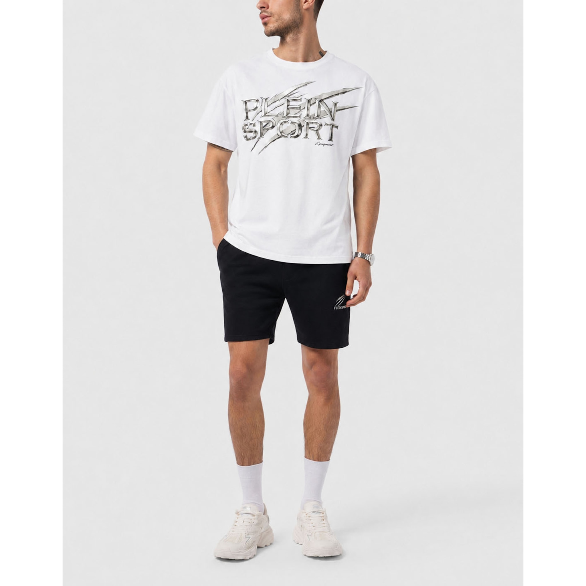 PLEIN SPORT Camiseta de cuello redondo y manga corta LOGO