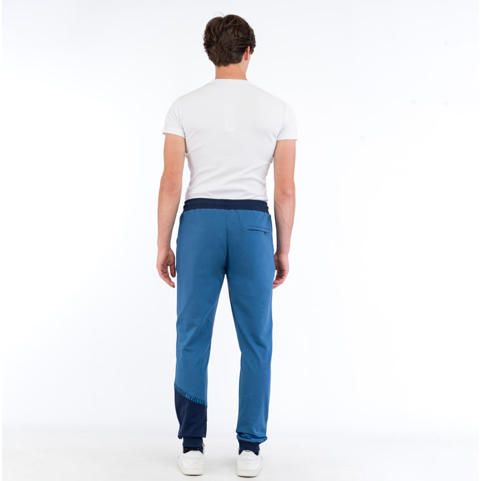 BIKKEMBERGS pantalone uomo dark blue,dress blue