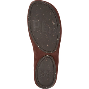 Sandalias - CAMPER Right Isla - Marron - Cuero nobuk