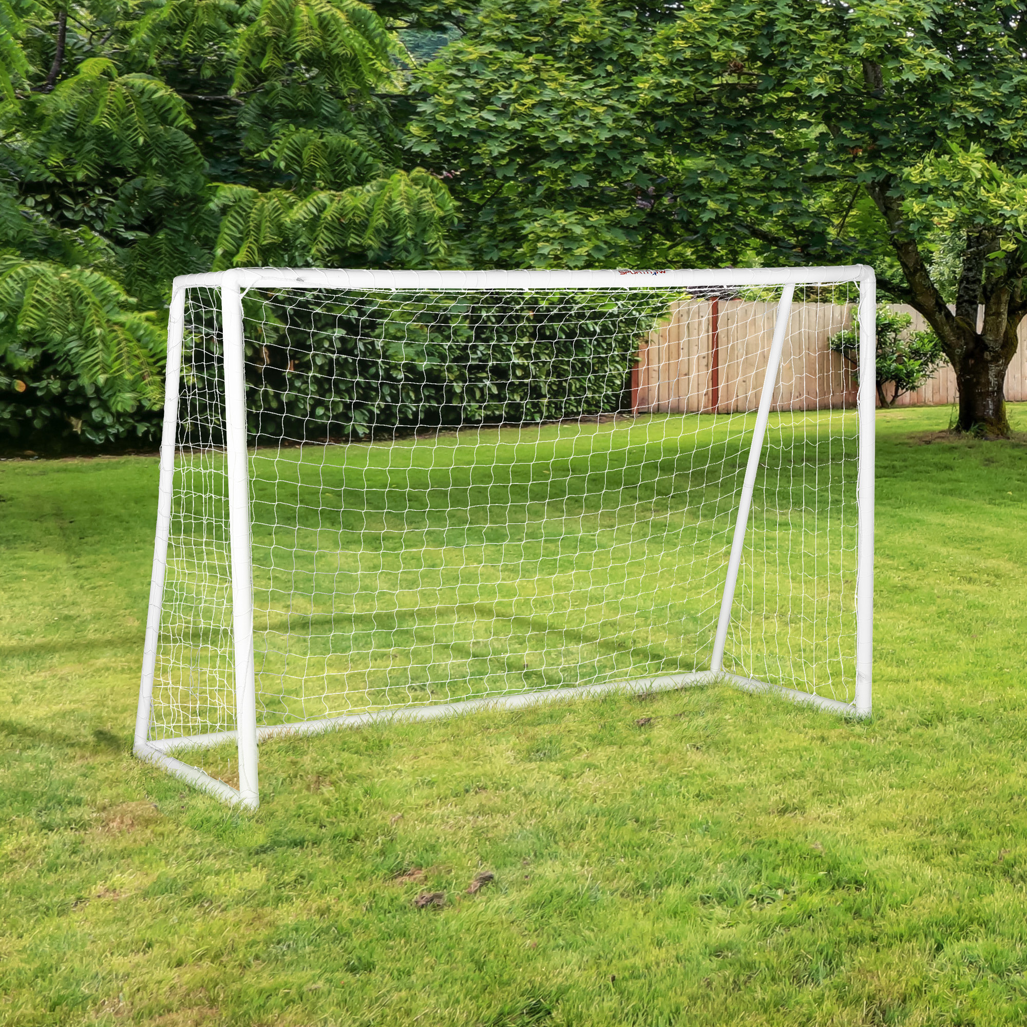 But de football cage de foot but futsal - dim. 2,4L x 0,9l x 1,8H m - PVC blanc