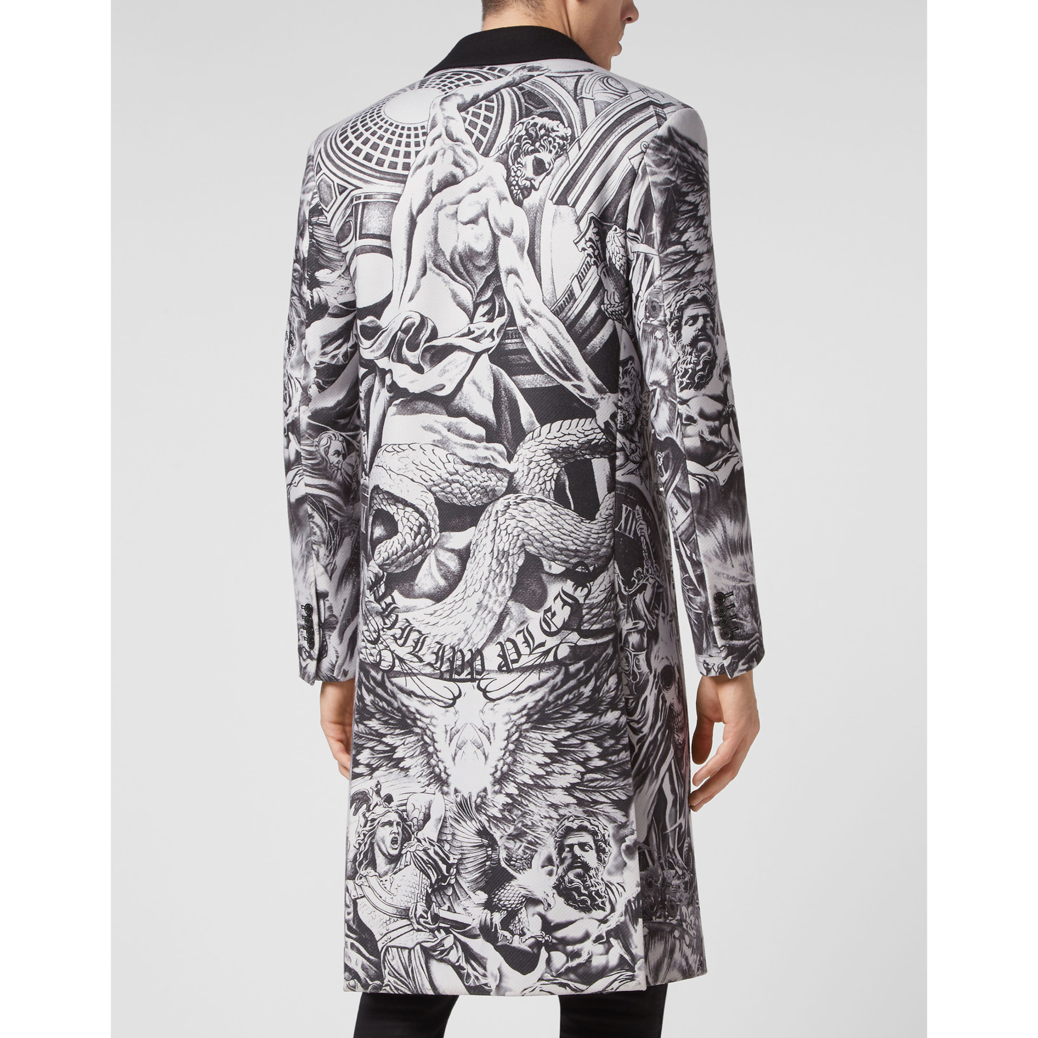 PHILIPP PLEIN COAT LONG TATTOO