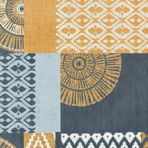 Mantel estampado antimanchas PATCH AZUL