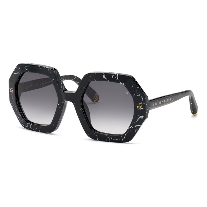 Philipp Plein - lunettes de soleil - noir - Couleur des verres : gris - indice solaire : cat. 3