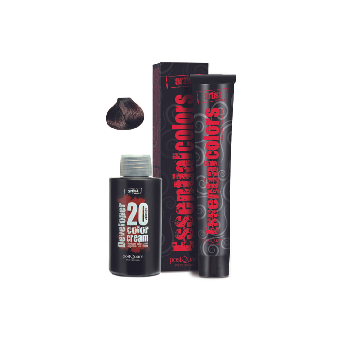 Tinta Essenziale Per Capelli NÃƒÂ‚Ã‚Âº5 - 5 - 5 - Rosso Mogano / 60 Ml. + Colore Sviluppatore Crema / 20 Vol.