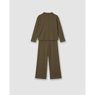 Set jersey pantalón canalé verde