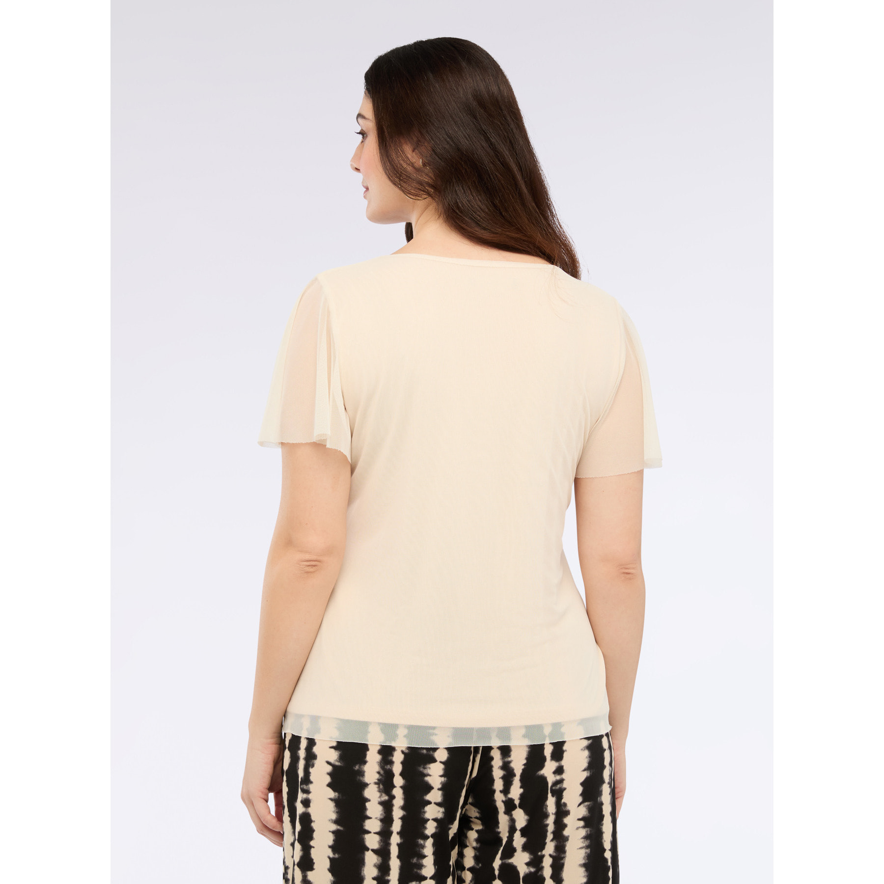 Fiorella Rubino - Camiseta de tul - Beige