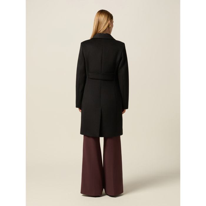 Oltre - Cappotto midi con bottoni dorati - Nero