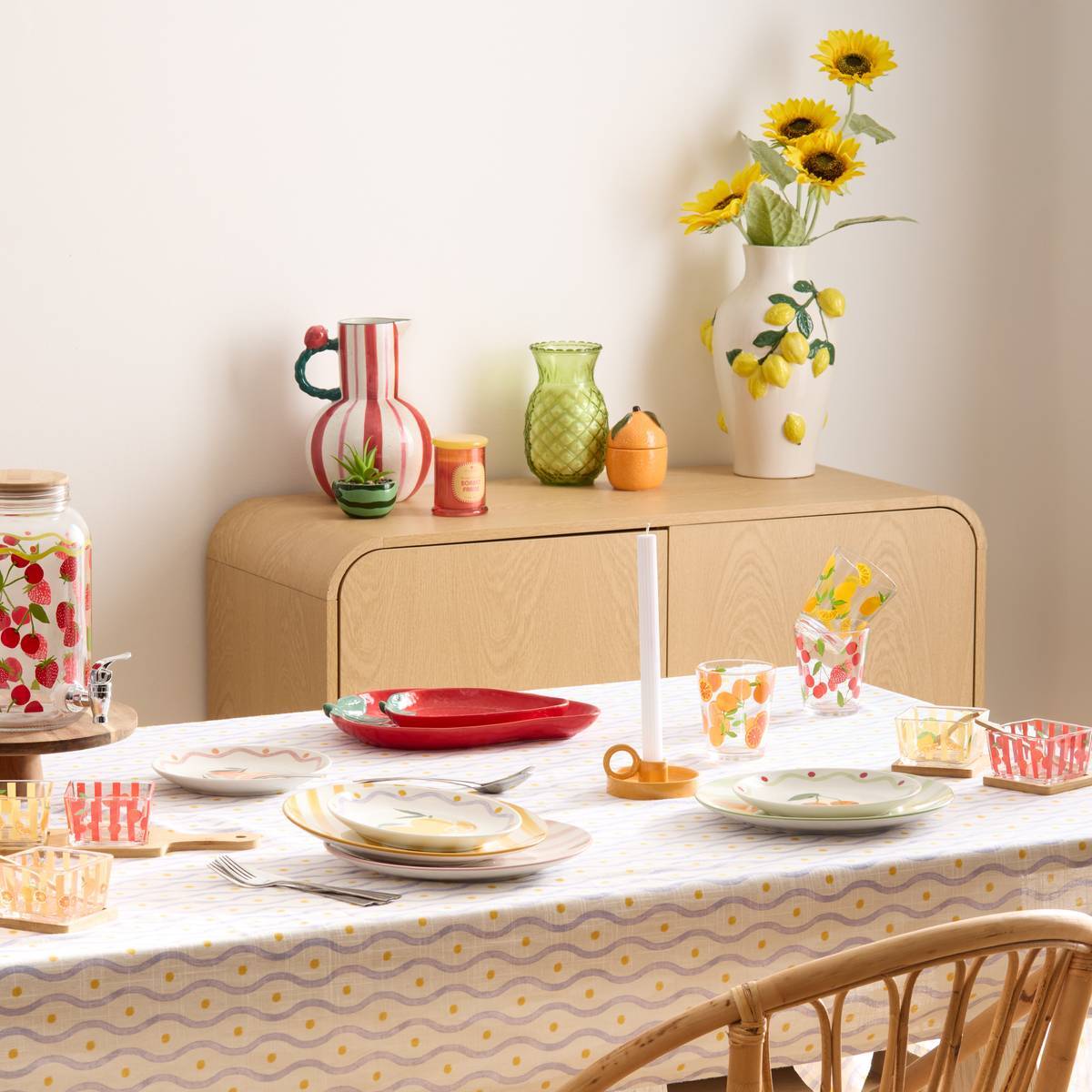 Coupelle fraise Fruity 21x16cm rouge