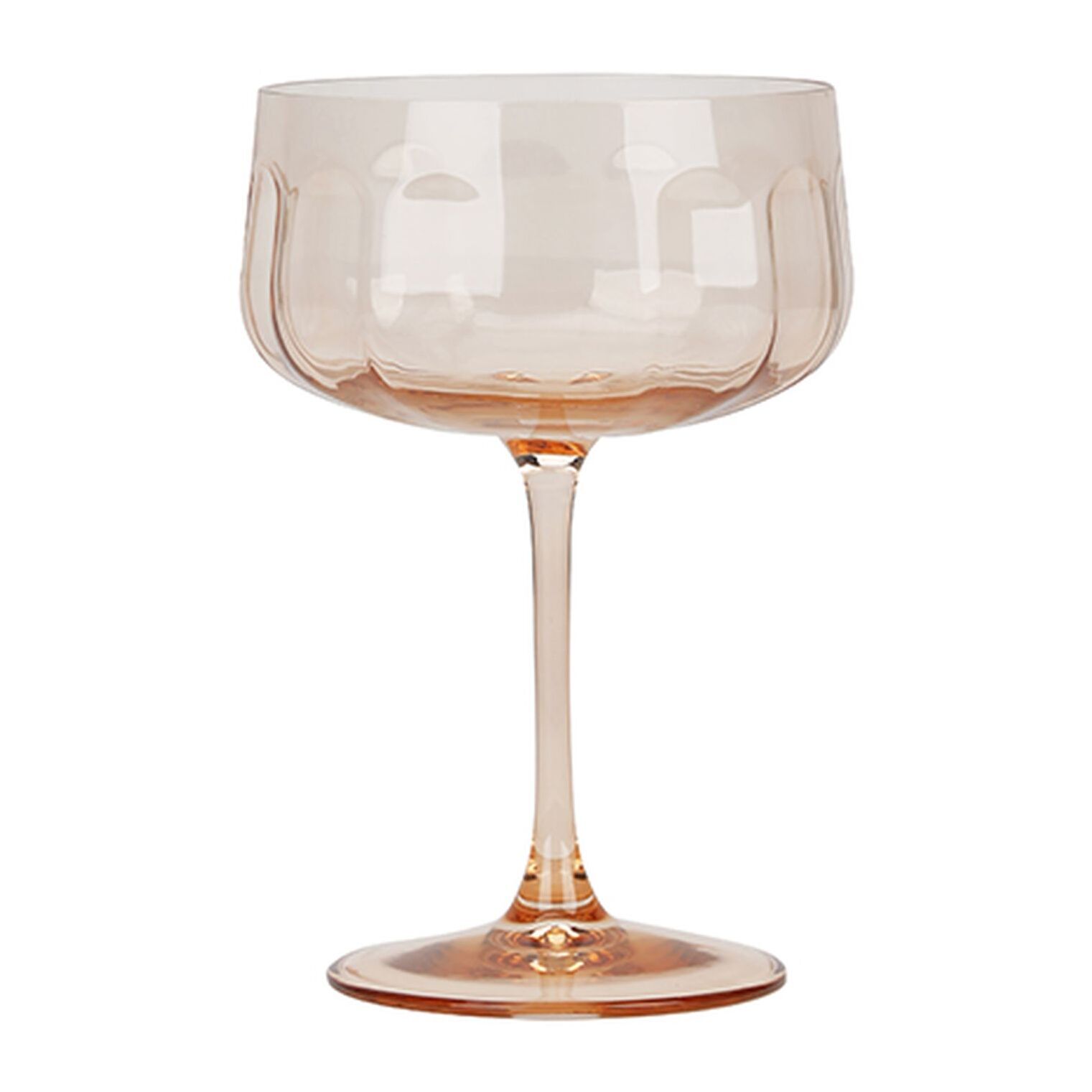 Lot de 4 coupes en verre 36,5cl rose RIVIERA
