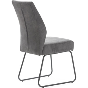 Lot de 4 chaises en velours côtelé - STUGA