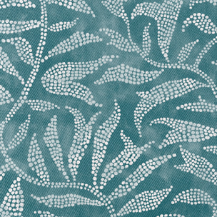 Nappe imprimée anti-tâches YERAY TURQUOISE