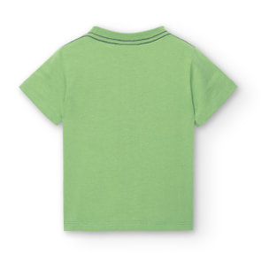 Camiseta niÃ±o estampada, mangas cortas, verde, 328058-4678