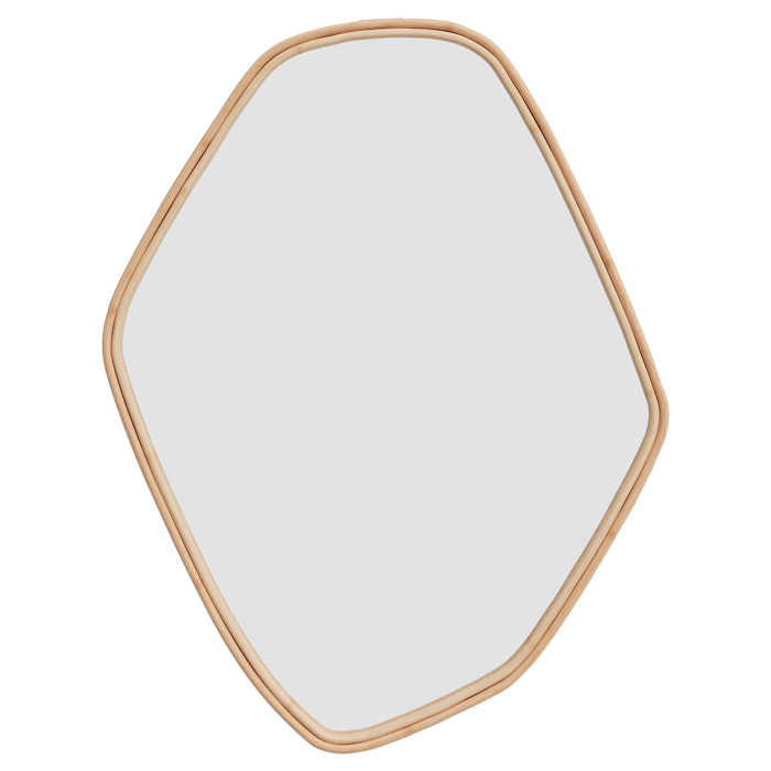 Miroir organique en rotin 76,5x53 cm - Tseri