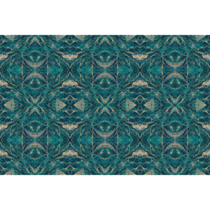 Sticker meuble marbre bleu et vert 60 x 90 cm