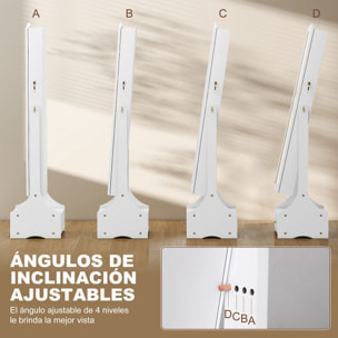 Espejo Joyero con Luces LED, Armario para Joyas, Armario Joyero con Espejo Entero de Ángulo Ajustable, Cajones, Mesa Interior Plegable, Cerradura, Luces Apagado Automático, Blanco y Forro Beige