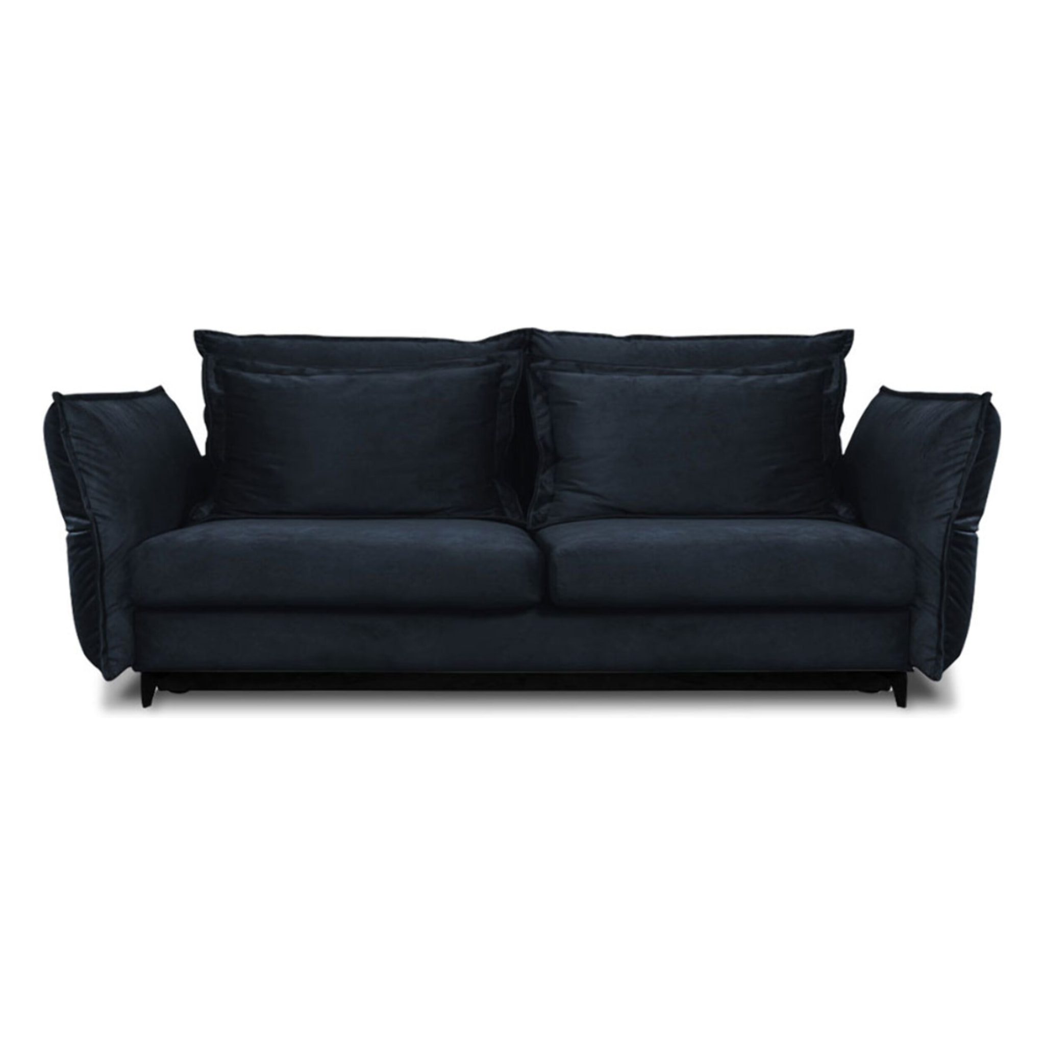 Canapé Velours Droit Convertible Verduro - 3 Places