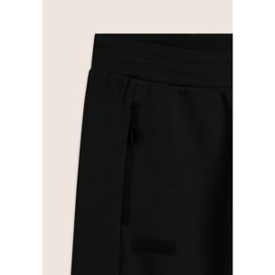 Pantalone in Interlock con Coulisse e Fondo a Polsino