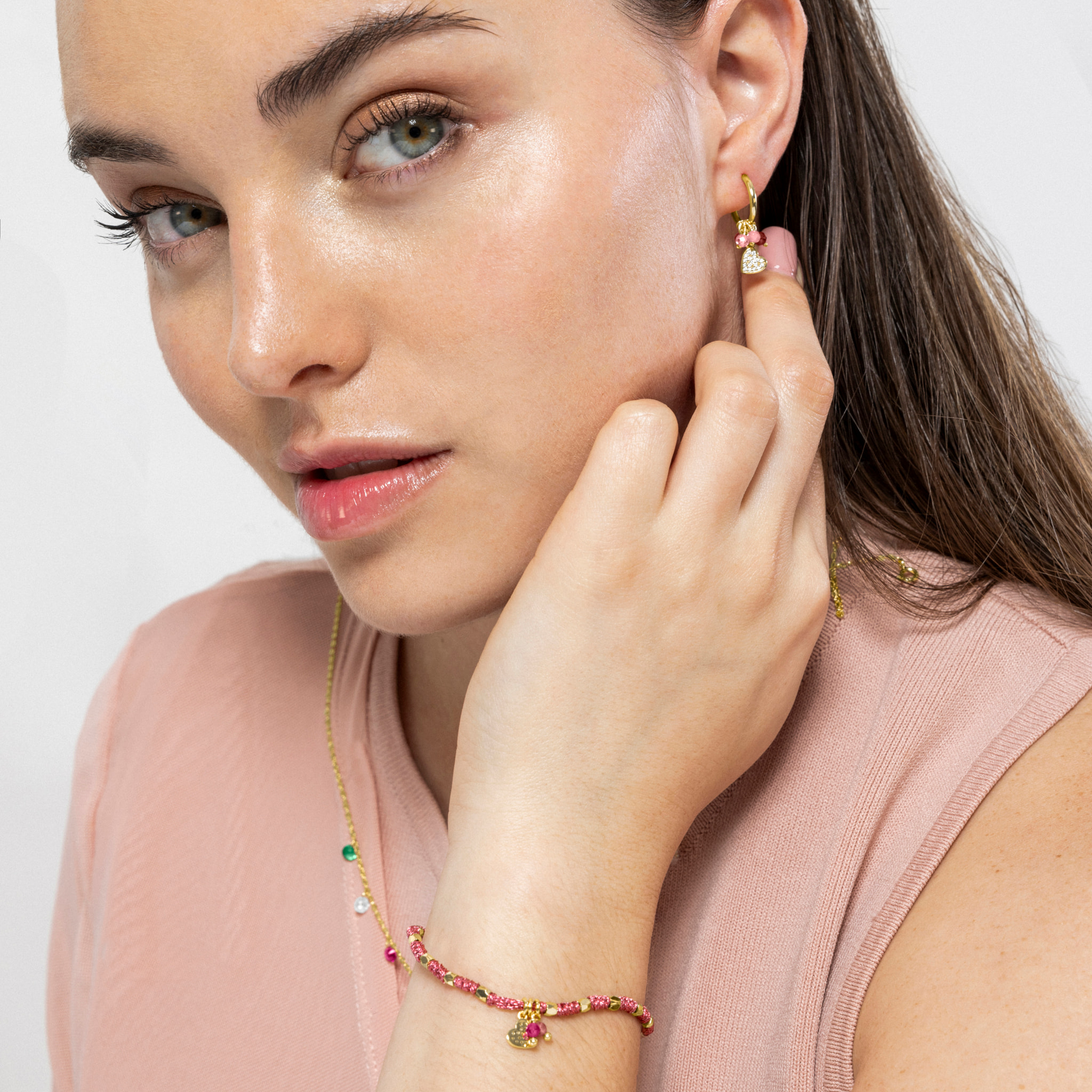 Pulsera Corazón acabado oro amarillo 18k