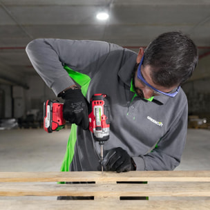 Atornillador de impacto de batería de 20V, velocidad 3500rpm, 130N.m - Greencut ATD200L