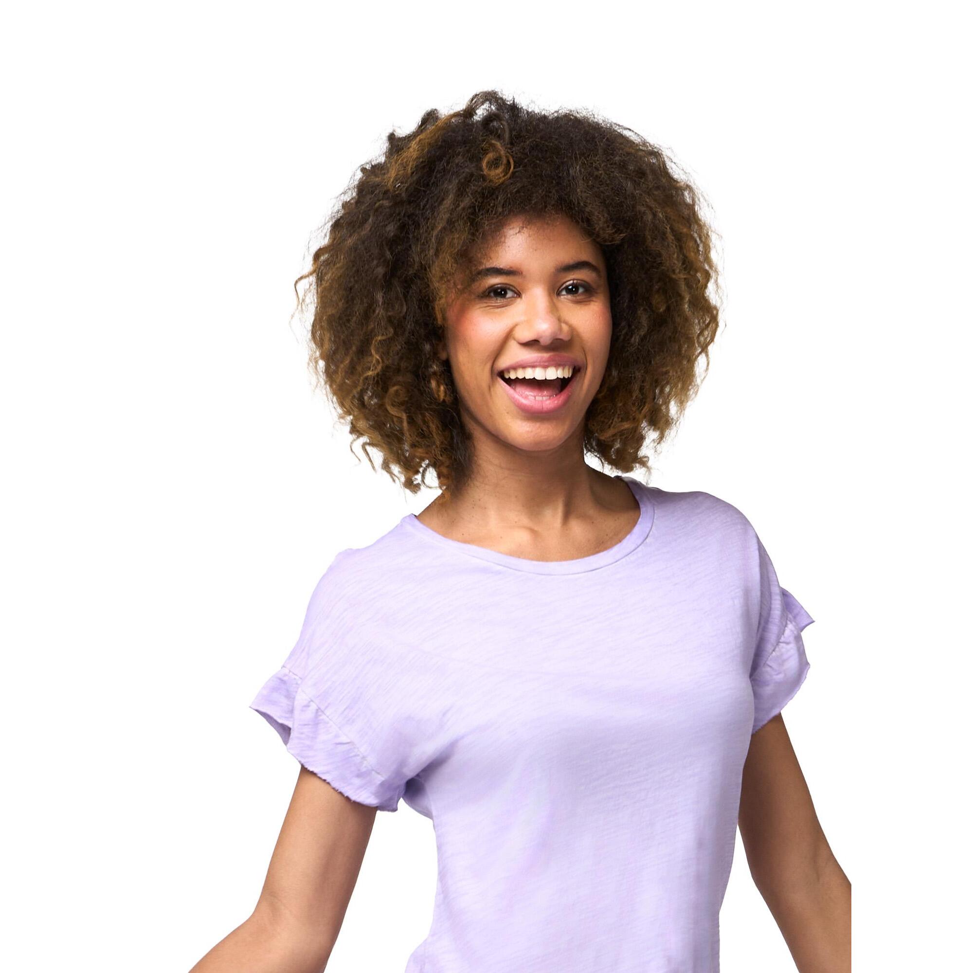 Camiseta Leone 1947 Apparel con volantes tie-dye. Un look fresco y vibrante.