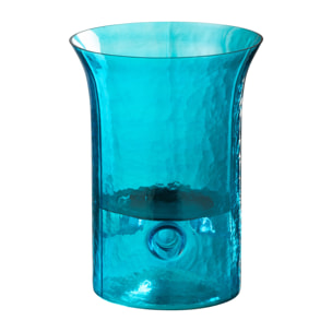 J-Line photophore Tarifa Etroit - verre - azur - extra small