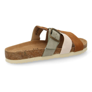 Sandalia Mujer cómoda con tiras y hebilla