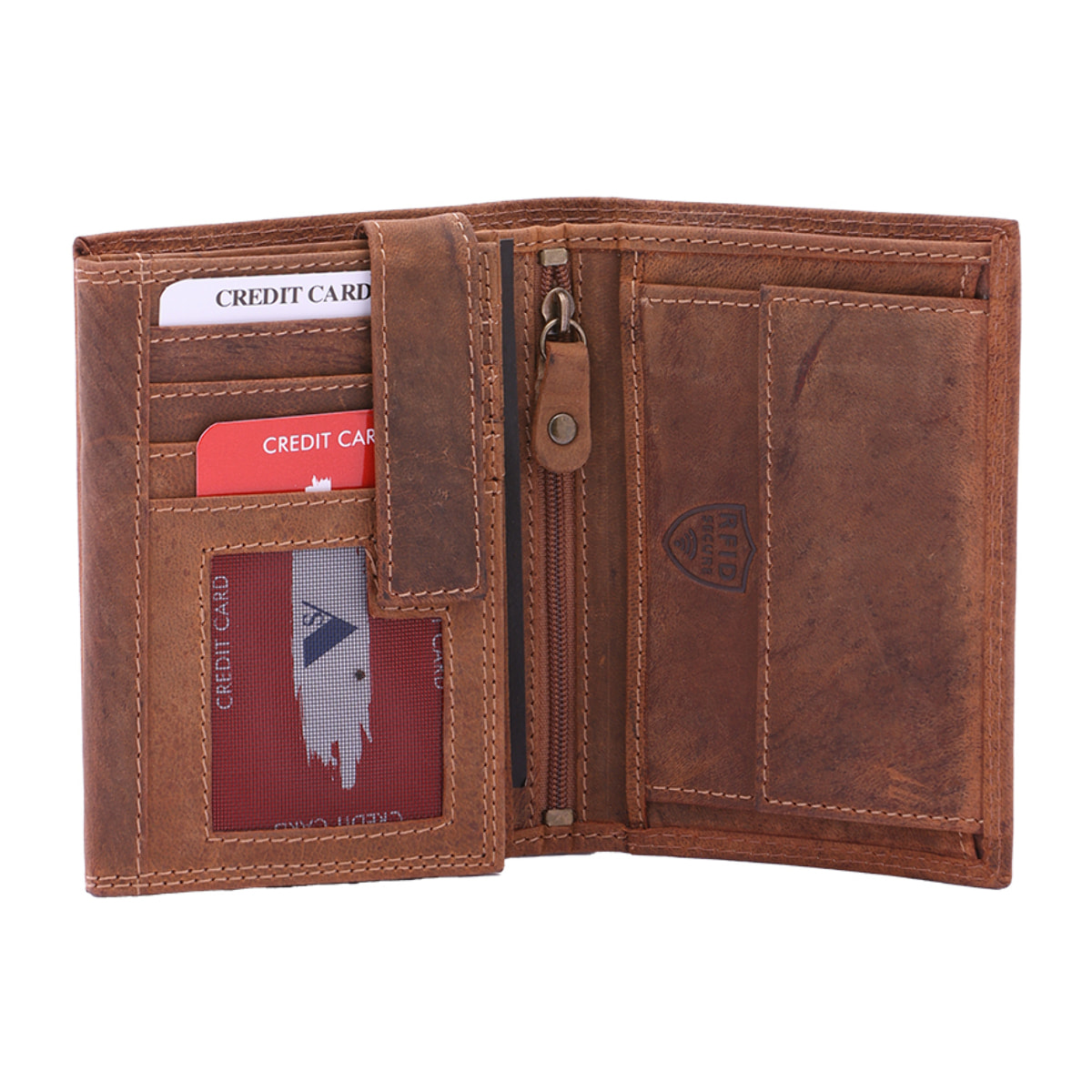 Portafoglio  da uomo In Vera pelle Made in Italy 10x13x3 cm