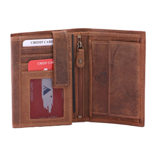 Portafoglio  da uomo In Vera pelle Made in Italy 10x13x3 cm