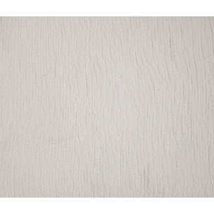 COPRILETTO LETTO MATRIMONIALE PANNA MEZZA STAGIONE TINTA UNITA EFFETTO STROPICCIATO