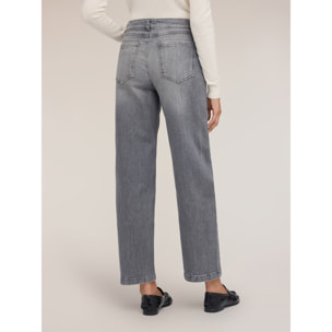 Motivi - Jeans balloon fit con strass - Grigio