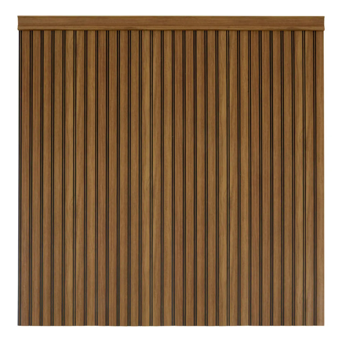 Lot de 4 panneaux soubassement Beny rectangulaire 24x100cm marron