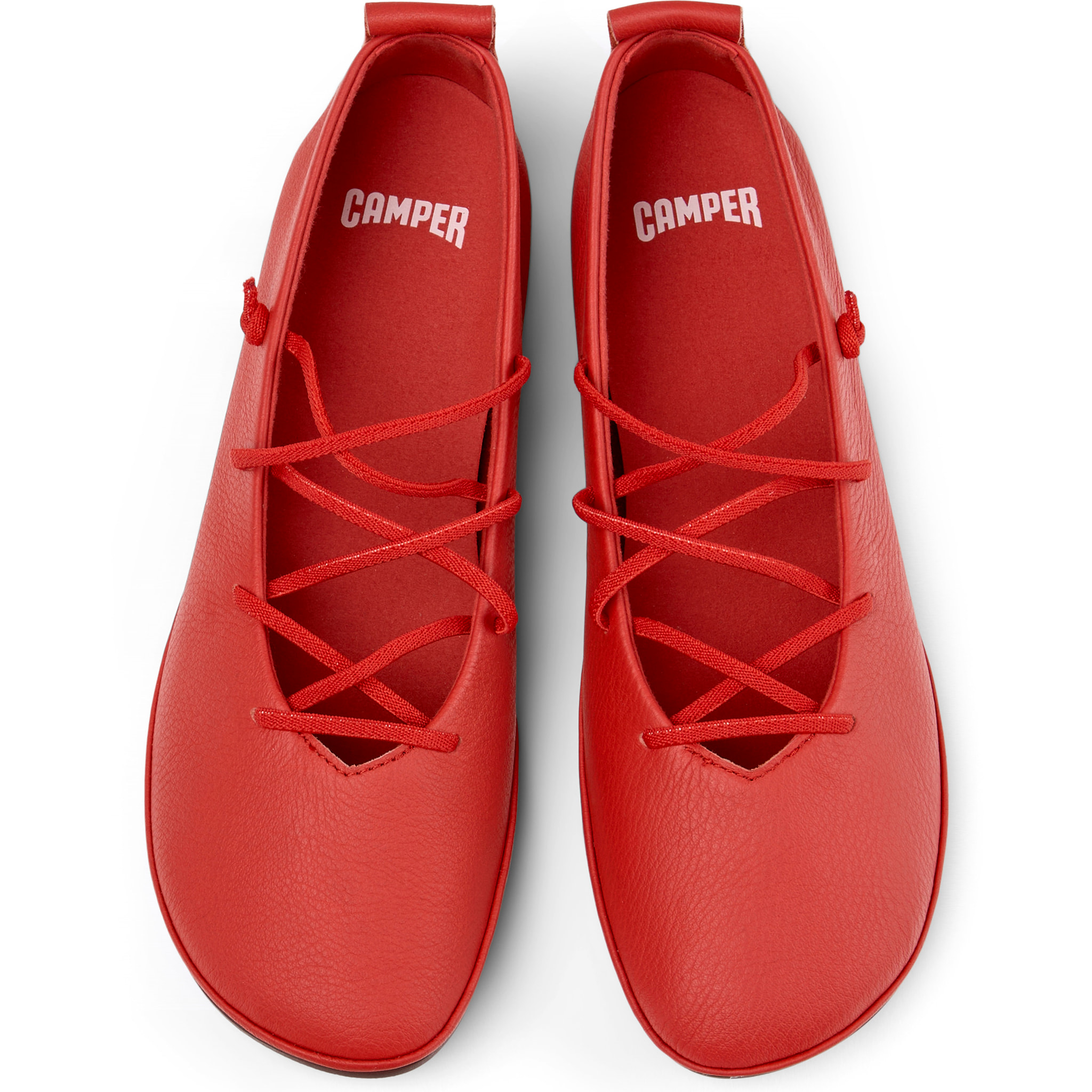 Bailarinas - CAMPER Right Nina - Rojo - Cuero liso