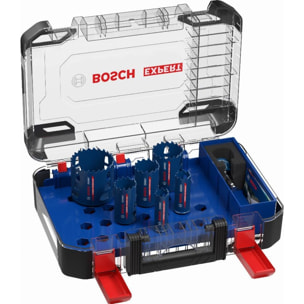 Coffret de 6 scies trépan Expert Tough Material BOSCH Ø 22/25/35/40/51/68 mm - 2608900446