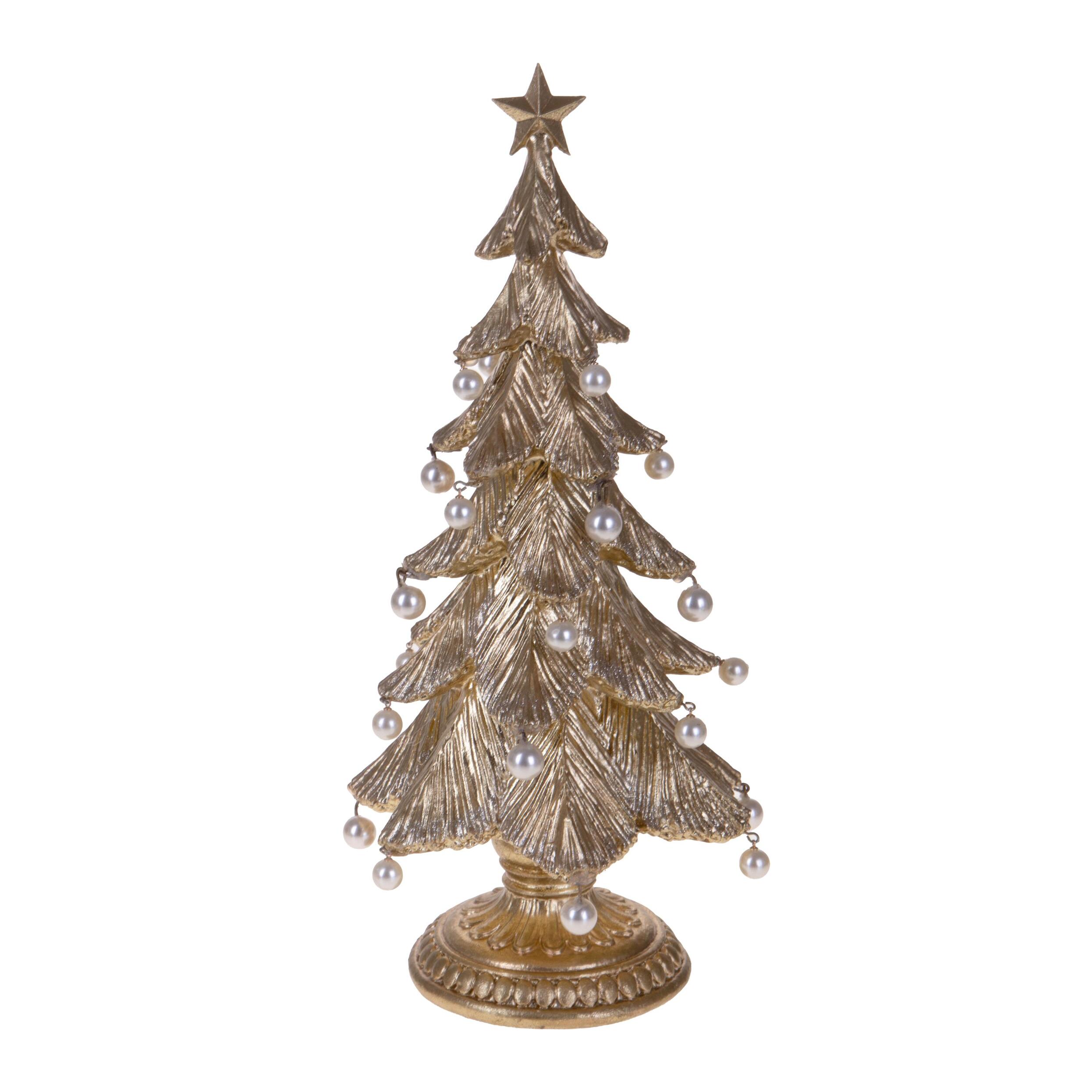 Albero natale con perle - Pezzi 1 - ORO - Bianchi Dino SpA