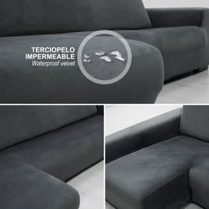Funda TERCIOPELO ANTI MANCHAS Multi elástica para CHAISE LONGUE modelo VERONICA