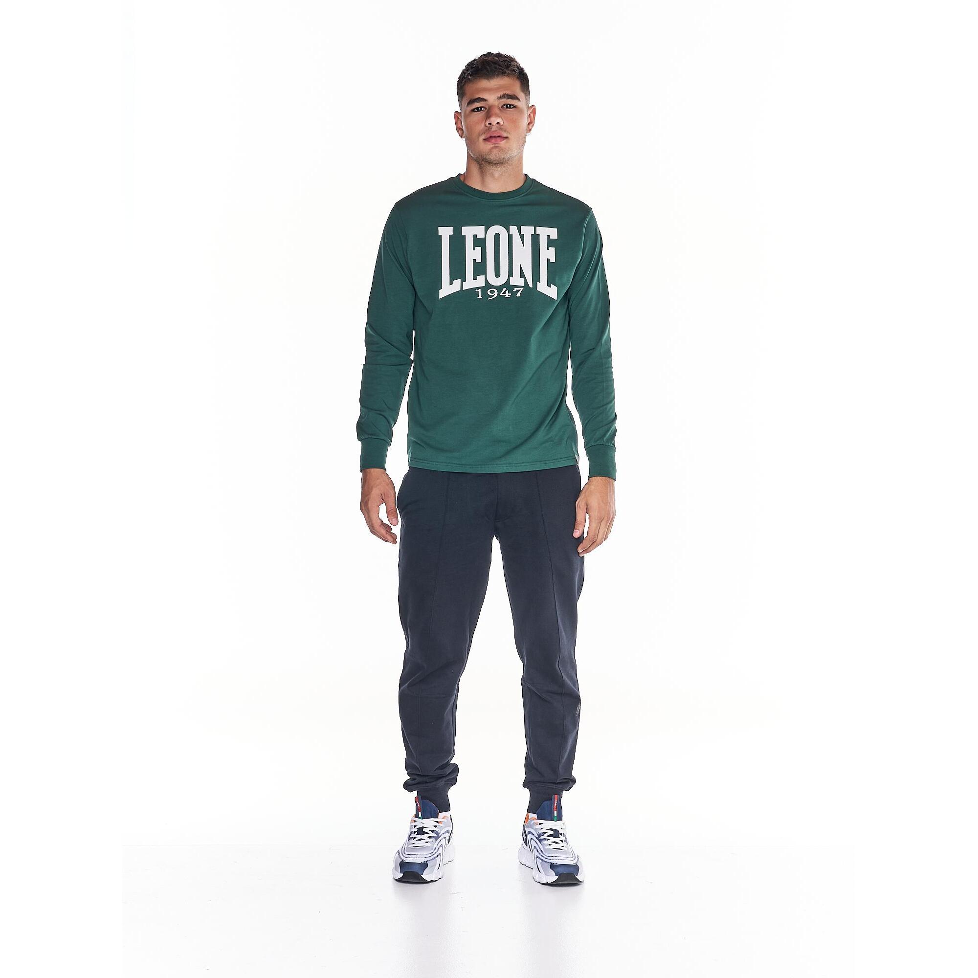 Camiseta de hombre Leone Basic de algodón de manga larga