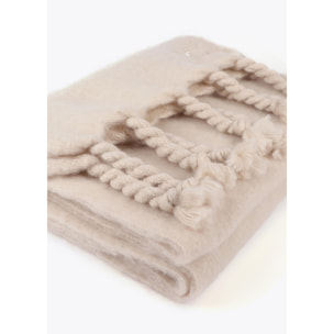 Sciarpa Liscia con Frange Spesse