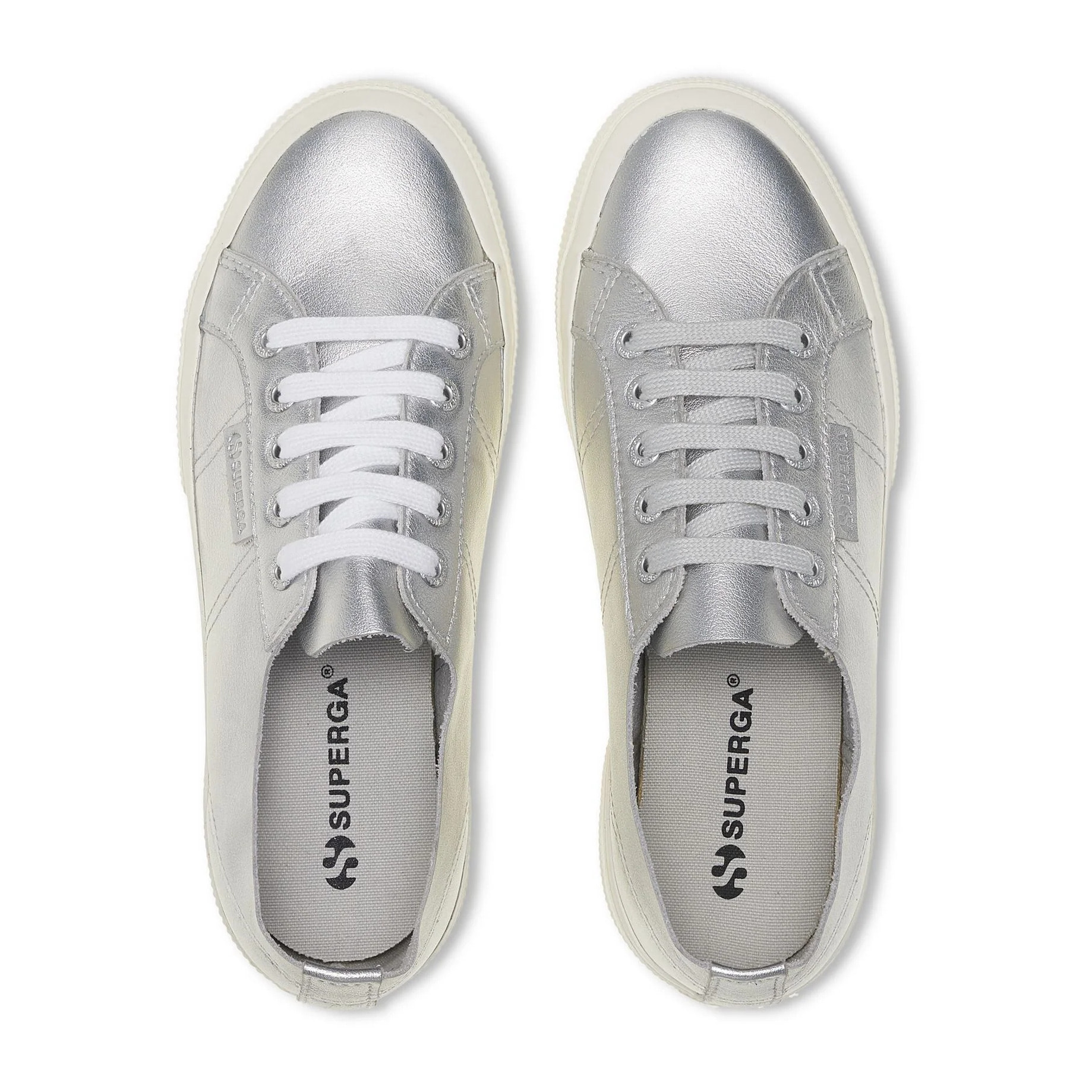 Le Superga Donna Grigio 2750 METALLIC NAPPA